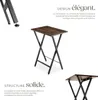 Ensemble de 2 tables d’appoint pliables Phoenix - Bois Voir les images du produit 3