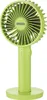 A green electric fan on a white background. Anteprima dell’immagine prodotto
