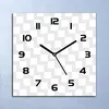 Wanduhr Echt-Glas-Küchenuhr Sanfte Zickzackhaut Quarz 30x30 Produktbild-Vorschau 1