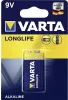 A VARTA 9V alkaline battery in its retail packaging. Podgląd zdjęcia produktu