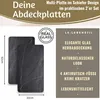 LS-LebenStil 2´er Set ESG Glas Herdabdeckplatten Schiefer Produktbild-Vorschau 2
