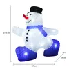 A lit-up acrylic snowman decoration with dimensions indicated. Produktbild-Vorschau