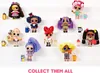 A collection of L.O.L. Surprise dolls displayed on white risers, with accessories. Náhled obrázku produktu