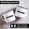 Huuraa Emaille Tasse Bodyguard Schriftzug 300ml Vintage Produktbild-Vorschau 2