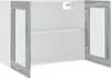 vidaXL Hängeschrank Lyon Glas Grau Sonoma 80x31x60 cm Produktbild-Vorschau 5