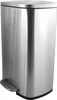 A stainless steel trash can with a pedal. Produktbild-Vorschau