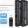 ZELURXX KVM přepínač 2x2 HDMI 4K@60Hz s audio výstupem, USB Náhled obrázku produktu 2