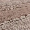 Wohnzimmer Natur Teppich m. Fransen, Handgewebter Muster Produktbild-Vorschau 4