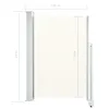 vidaXL Tenda laterale estensibile 120x300 cm crema Anteprima dell’immagine prodotto 16