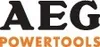 The image shows the AEG logo and the text "POWERTOOLS" below it. Podgląd zdjęcia produktu