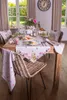 Clayre & Eef Brotkorb 35x35x8 cm Beige Rosa Baumwolle Produktbild-Vorschau 3