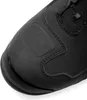 A close-up view of the toe area of a black motorcycle boot. Podgląd zdjęcia produktu