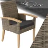 tectake® Rattan Stuhl Rosarno mit Holzgestell inklusive Produktbild-Vorschau 10