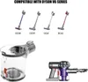A collage of Dyson V6 vacuum cleaner parts and models. Produktbild-Vorschau