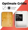Lumaland Cuisine Brotkasten Brotdose aus Metall mit Bambus Produktbild-Vorschau 4