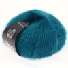 A ball of teal yarn on a white background. Produktbild-Vorschau