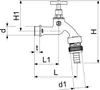 Js Auslaufventil Mit Rb,Rv,Sv Knebel-Ot,1/2",Matt Produktbild-Vorschau 2