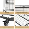 A collage of close-up images highlighting features of a bed frame. Voir les images du produit