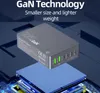 A 6-in-1 GaN charger is shown on a futuristic blue platform with a dark blue background. Náhľad obrázku produktu
