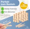 100x Miniklammern 25 mm groß - Mini Holzklammer Basteln Produktbild-Vorschau 6