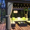 Solární stojací lampa Outsunny z ratanu se světelným Náhled obrázku produktu 9