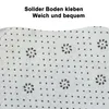 3-teiliges Badteppich-Set rutschfeste Mikrofaser Shaggy Produktbild-Vorschau 3