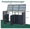 KOMFOTTEU Mülltonnenbox 3er, Outdoor Mülltonnenhaus für 3X Produktbild-Vorschau 7