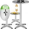 Casaria Set di 2 Tavoli da Bar Pieghevole Regolabile 70cm / Anteprima dell’immagine prodotto 1