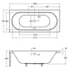 BADLAND Badewanne Rechteck Vitae 170x75 mit Acrylschürze, Produktbild-Vorschau 10