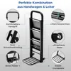 COSTWAY 2in1 Sackkarre & Trittleiter klappbar, 2 Räder Produktbild-Vorschau 6