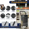 UISEBRT Faltbarer Einkaufstrolley Einrad, Schwarz, 56L Produktbild-Vorschau 6