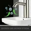 AICA Edelstahl Mischbatterie Waschbeckenmischer Niedriger Produktbild-Vorschau 5