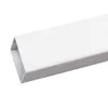 A white rectangular metal frame with a textured interior, isolated on a white background. Voir les images du produit