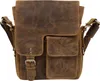 Greenburry Umhängetasche Leder Herren Damen braun VINTAGE Produktbild-Vorschau 16