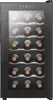 A black wine cooler filled with wine bottles. Produktbild-Vorschau