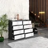 Commode gris anthracite / blanc mat à 8 tiroirs – Buffet Voir les images du produit 5