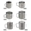 Lixada Kochgeschirr-Set, 550 ml, ultraleicht, Titan-Tasse Produktbild-Vorschau 4