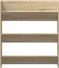 vidaXL Nástěnný botník Sonoma Dub 80x18x90 cm Dřevěný Náhled obrázku produktu 5