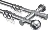 Interdeco Gardinenstange / Vorhangstange Chrom, Typ Platon Produktbild-Vorschau 1