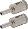 2Pcs 20mm Diamond Drill Bit Round Shank Hole Saw Opener Kit Anteprima dell’immagine prodotto 4
