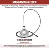 A product image with descriptive text and a visual representation of a drain cleaning tool. Produktbild-Vorschau