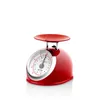 A red retro kitchen scale on a white background. Náhľad obrázku produktu