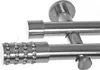Close-up of two curtain rods with crystal embellishments. Produktbild-Vorschau