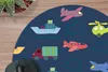 MuchoWow® Mauspad Mousepad Muster - Flugzeug - Boot - Produktbild-Vorschau 2