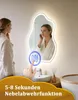 Lustro łazienkowe ZMH z oświetleniem, asymetryczne, LED, 60 Podgląd zdjęcia produktu 4