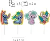 Stitch Bougies - 4 pièces - Anniversaire Gâteau Voir les images du produit 7