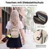 Sac à dos pour femmes, petit, avec protection RFID, 3-en-1 Voir les images du produit 3