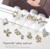 60 Stück Charms Schmetterling Metalllegierung 3D Luxus Produktbild-Vorschau 6