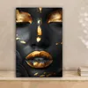 MuchoWow® - Leinwandbilder - Frau - Gold - Natur - Porträt Produktbild-Vorschau 2