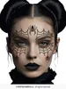 Face Art Glitzer Tattoo Sticker 13x15cm "Spinne" Produktbild-Vorschau 3